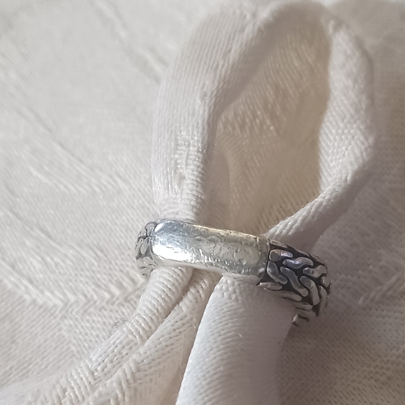 John Hardy Classic Chain Ring, SS & 18k, Size 6 - Picture 4 of 12